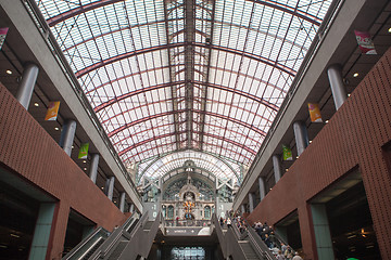 Image showing Staircase and escalators