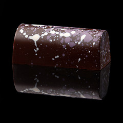 Image showing chocolate candy on black background