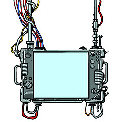 Image showing Cyberpunk monitor screen tool