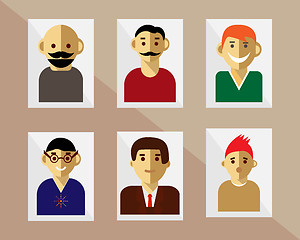 Image showing flat style avatars