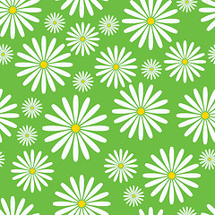 Image showing Vector seamless napkin background with flowers