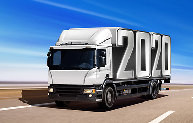 Image showing 2020 on the road