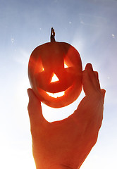 Image showing Happy pumpkin like monster 