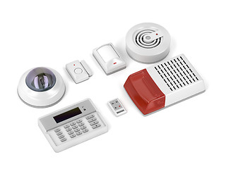 Image showing Home security electronic devices