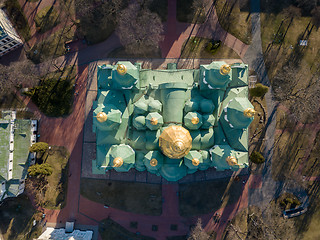 Image showing Aerial view to St. Sofia cathedral in Kyiv, Ukraine.