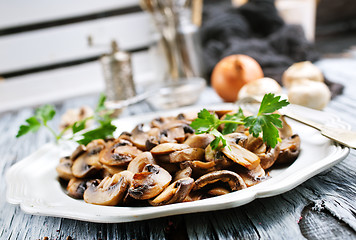 Image showing fried mushrooms