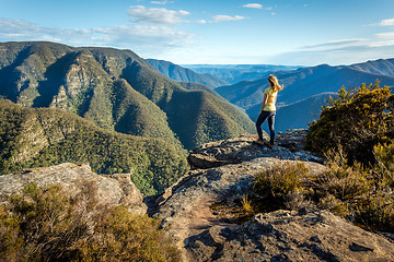 Image showing Exploring wild mountain ranges of NSW Australia