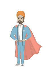 Image showing Hindu businessman dressed as a superhero.