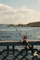 Image showing a view of the Bosphorus, and the city,