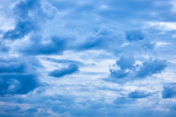 Image showing sky with gray clouds