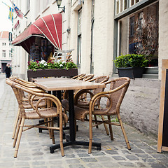 Image showing dining table and chairs