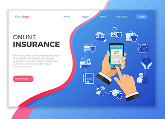 Image showing Online Insurance Services Concept