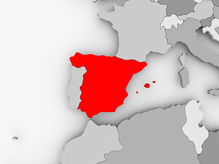 Image showing Map of Spain