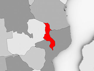 Image showing Map of Malawi
