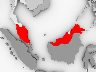 Image showing Map of Malaysia