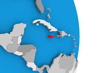 Image showing Jamaica on globe