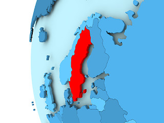 Image showing Map of Sweden