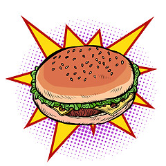 Image showing Burger fast food