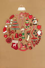 Image showing Christmas Retro Bauble Decoration