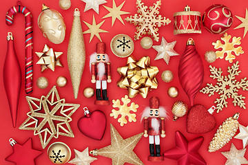 Image showing Christmas Bauble Background