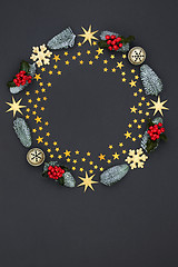 Image showing Abstract Christmas Wreath