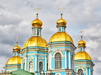 Image showing St. Nicholas Naval Cathedral, Saint Petersburg