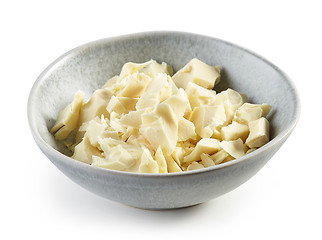 Image showing bowl of white chocolate