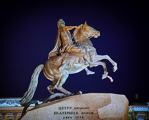 Image showing Bronze Horseman monument