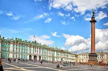 Image showing Winter Palace and Alexandrian Column