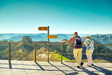 Image showing Saentis Mountain landscape, Swiss Alps