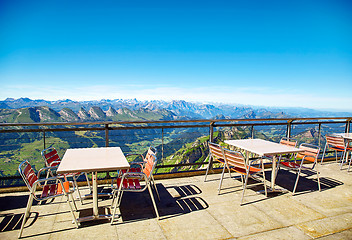 Image showing Saentis Mountain landscape, Swiss Alps