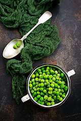 Image showing green peas