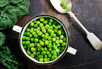 Image showing green peas