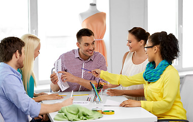 Image showing team of fashion designers working at office