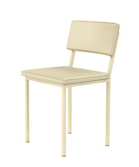 Image showing Beige dining chair on white