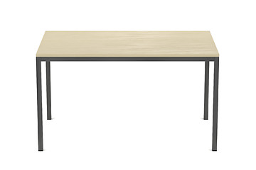 Image showing Wooden dining table