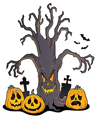 Image showing Spooky tree topic image 5