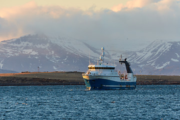 Image showing Fishing ship in Iceland