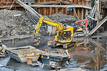 Image showing Construction site mess