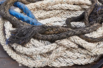 Image showing Rope in a pile