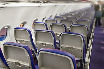 Image showing Plane cabin interior