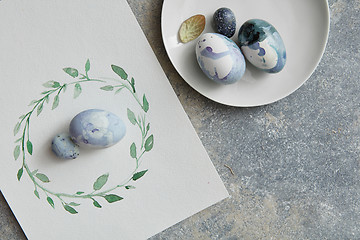 Image showing Eggs design over background