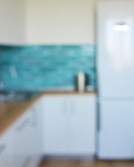Image showing Modern, bright, clean, kitchen interior