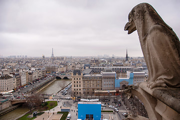 Image showing Chimera of the Cathedral Notre Dame de Paris