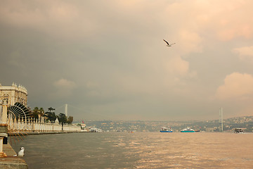 Image showing view of the quay ortakoy