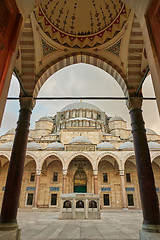 Image showing Exterior view Suleymaniye mosque in Istanbul