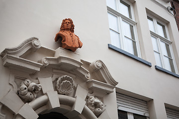 Image showing architectural details on the buildings in the city of Bruges