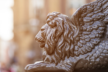Image showing lion statue in Amsterdam