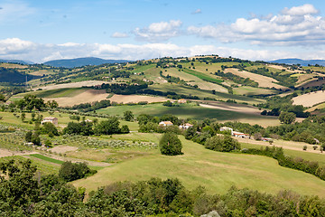 Image showing landscape mood in Italy Marche