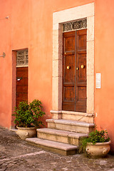 Image showing typical italian door